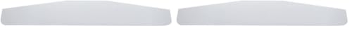 Image of United Pacific Chrome Standard Bottom Mud Flap Plate - Welded Stud (Pack of 2)