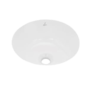 JAQUAR Laguna Series Under Counter WASH Basin (White) | 350x350x160mm, Round | Ceramic Basin/Sink for Bathroom, Living Room | NOT Table/Counter Top | LAS-WHT-91705
