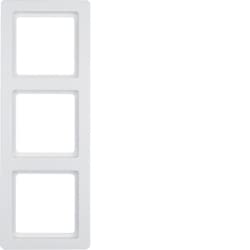 Hager Q.1 – Cornice 3 Moduli Bianco Polare