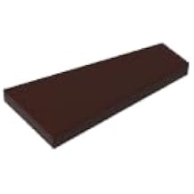 Gobricks GDS-90029 8026 2x4 Wedge Smooth Panel Left, Dark Brown, 50 pcs