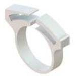 Essentra, SHC-16GF, Plastic Hose Clamp: .250 - .313 in (6.4-8 mm) Inside Diameter .130 in (3.3 mm) Band Width Quick Assembly (100 Item/s)