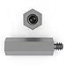 RAF Electronic Hardware 4530T-632-SS, Standoff Hex M/F 6-32-THD Stainless Steel Plain (25 Items)