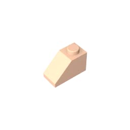 Gobricks 3040 Slope Brick 2x1 Sloped Brick 50 Pieces GDS-588 Compatible with Lego Building Blocks Color:Light Nougat โ image 1