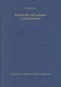 Expressivitat Und Lautgesetz Im Germanischen (Monographien Zur Sprachwissenschaft) 3825338630 Book Cover