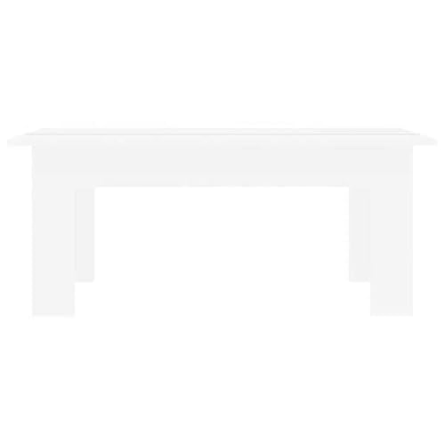 Table basse blanche facile à assembler pour ranger vos revues de salon - 6