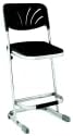 22 in. Backrest Elephant Z-Stool - Charcoal Gray