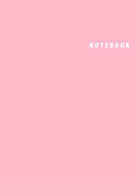Paperback Notebook: Unlined Notebook - Large (8.5 x 11 inches) - 100 Pages - Pink Cover Book