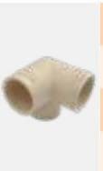 Sri Durga Sanitary & Paints CPVC Pipe Fittings and Joints Elbow 90 Degree Elbow 1/2 inches (Pack of 1) | 100 Box- 1400 pcs