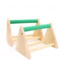 Image of Parrot Play Wood Stand, Bird Grinding Perch Table Trimming Bird Training Stands Portable Table Playstand for Small Cockatiels, Conures, Parakeets, Finch