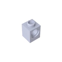 6541 Technic Brick 1X1 with Hole 50 Pieces High-Precision MOC Building Bricks Replacement Parts Compatible with Lego bricks GDS-622 light blue gray