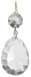 B&P Lamp® 2" (50 Mm) Clear, Fire Polished Pendalogue