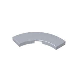 Circular Plate 3X3 Curved Light Panel 50PCS Compatible with Lego GDS-2182 Classic Bulk Toy MOC Color:Flat Silver