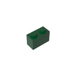 3065 bricks Brick 1x2 Without Bottom Tube 50 Pieces GDS-1545 Compatible with Lego Building Blocks Color:Dark Green