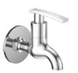 Premium Chrome Finish Bib Cock with Wall Flange | Single Lever Water Tap for Bathroom, Kitchen, and Wash Basin-image-22