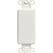 Leviton 80414-2W WH Decora Blank Adapter Plastic