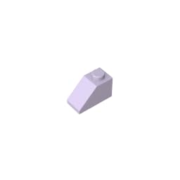 Gobricks 3040 Slope Brick 2x1 Sloped Brick 50 Pieces GDS-588 Compatible with Lego Building Blocks Color:pink purple