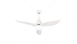 Avant FB-03 Ceiling Fan without Light, Luxury Modern Fan with Remote, Noiseless, with Anti dust blades || White