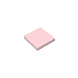 Gobricks 3068 Foundation Plate Tile 2x2 with Groove 50 Pieces GDS-561 Compatible with Lego Building Blocks Color:light pink — image 1