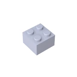 XYEIUGO 3003 Basic Bricks Brick 2x2, light blue gray, 50 PCS โ image 1