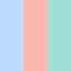 Pastel Blue/Coral/Mint