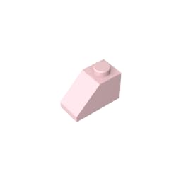 Gobricks 3040 Slope Brick 2x1 Sloped Brick 50 Pieces GDS-588 Compatible with Lego Building Blocks Color:light pink