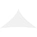 vidaXL Toldo de Vela Parasol Lona Protector Solar Sombra Patio Jardín Terraza Balcón Parque Exterior Triangular de Tela Oxford Blanco 3x3x4,24 m