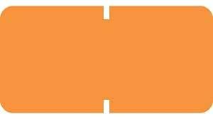 Doctor Stuff - Solid Color File Folder Labels, Tab Series, Vinyl Solid Orange Stickers, 1/2