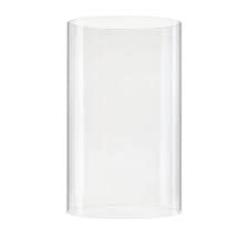 Cilindro de cristal transparente soplado boca boca apertura exterior inferior y superior exterior 16 cm altura 36 cm pared 3 mm sin base fabricamos los cilindros en todos los diámetros y longitudes