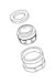 Kohler 1103459 Replacement Aerator Kit, 1.5 GPM, Medium, Vibrant Brushed Nickel