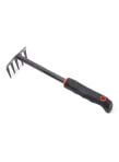 ROBUSTLINEMini Garden Rake Iron Rake Garden Tool Rake for Garden Plants, House Plants, Flower Pot Black Color Hand Tool