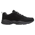 Propet Mens Stability Fly Lace Up Walking Sneakers Shoes Casual - Black