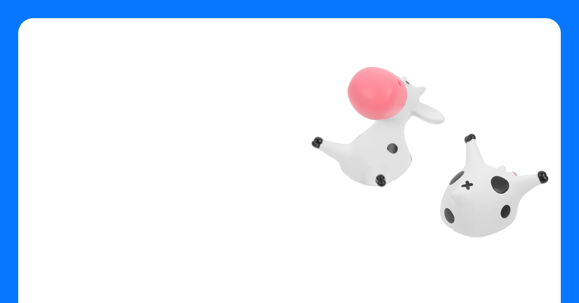 CIYODO 1set Cute Cow Butt Resin Refrigerator ...