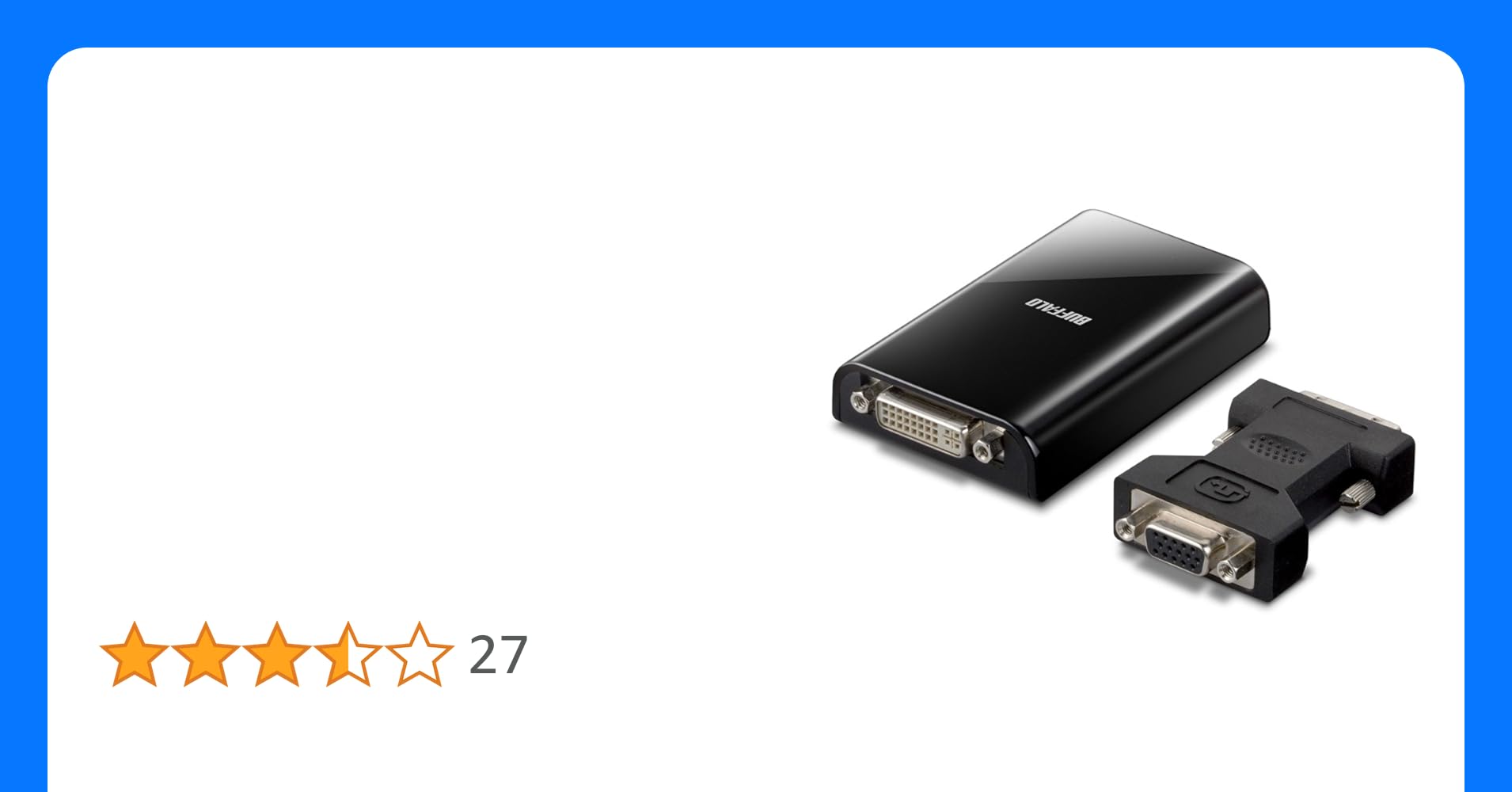 バッファロー ディスプレイ増設アダプターHDMIポート搭載 USB2.0用 GX-HDMI/U2 1台〔代引不可〕 BUFFALO HDMIポート搭載 USB2.0用 ディスプレイ増設アダプター GX-HDMI