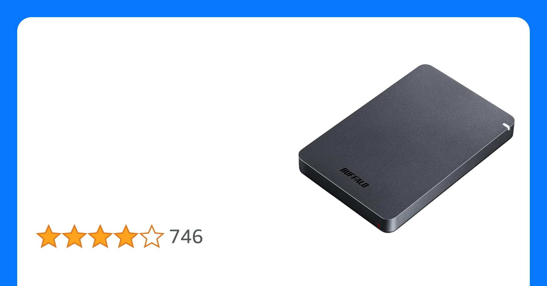 BUFFALO ポータブルHDD ブラック 1TB HD-PGF1.0U3-BKA BUFFALO ポータブルハードディスク 1TB HD-PGF1.0U3-WHA