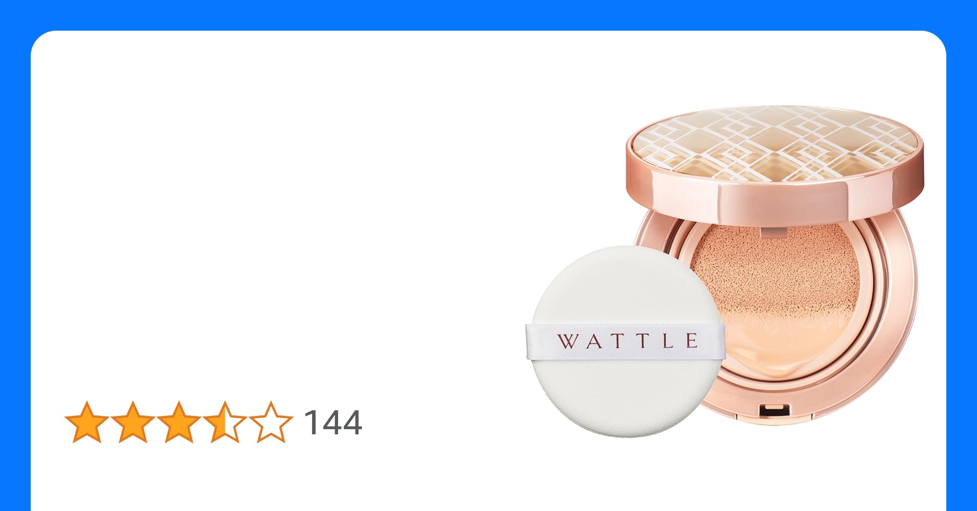 WATTLE クッションファンデーション 3パック　01ナチュラルベージュ