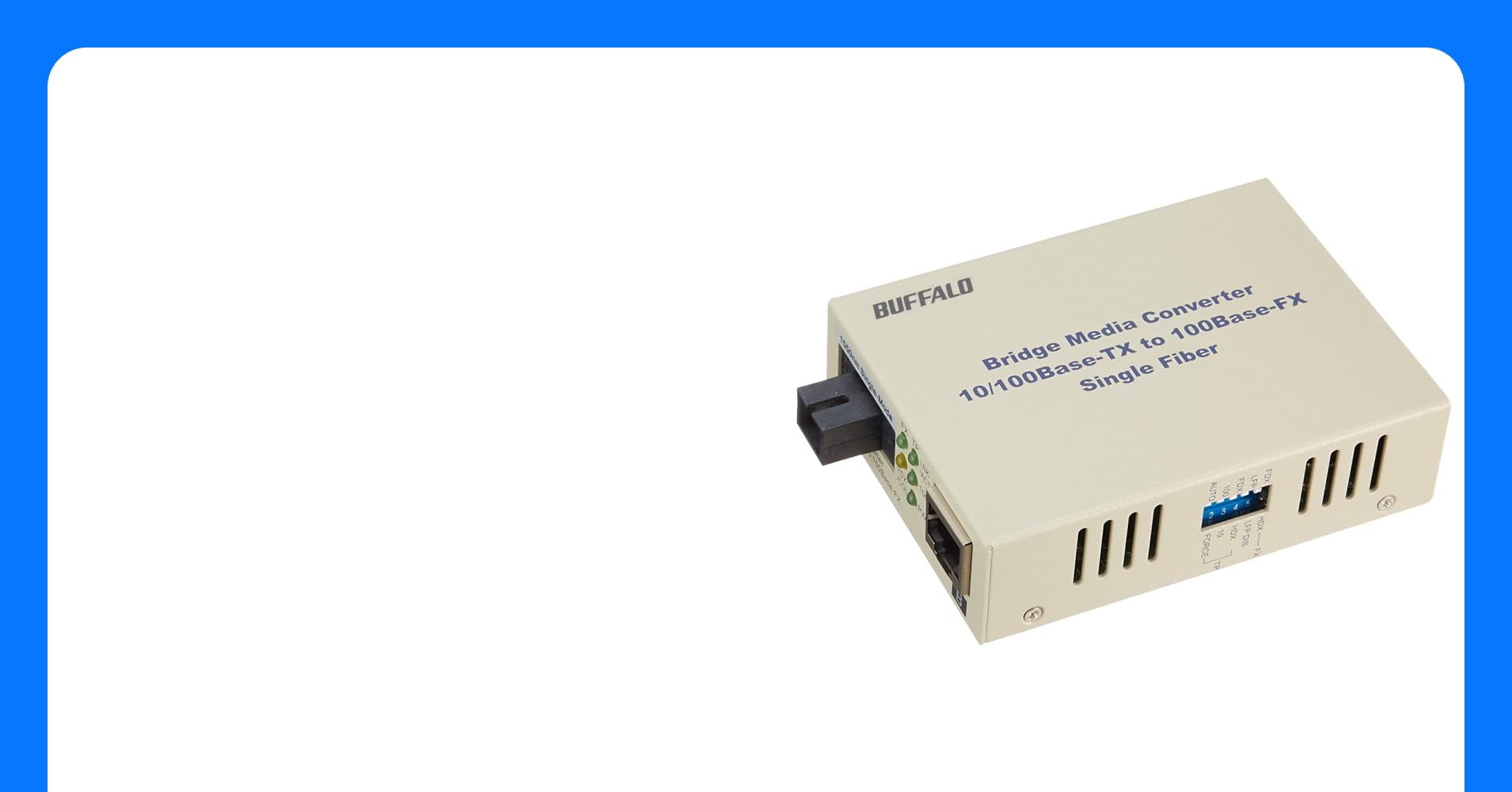 BUFFALO バッファロー LTR2-TX-MFC2R 光メディアコンバータ 2芯マルチモード 100BASE-TX 100BASE-FX(SC) 2km お取り寄せ LTR2-TX-MFC2R : 光メディアコンバーター | バッファロー