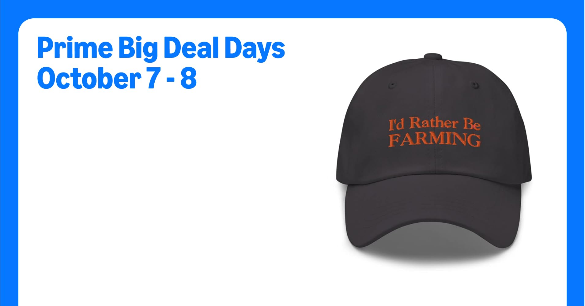 Funny Farmer Embroidered Dad Hat Cap, Farming Lover Gift, I'd ...