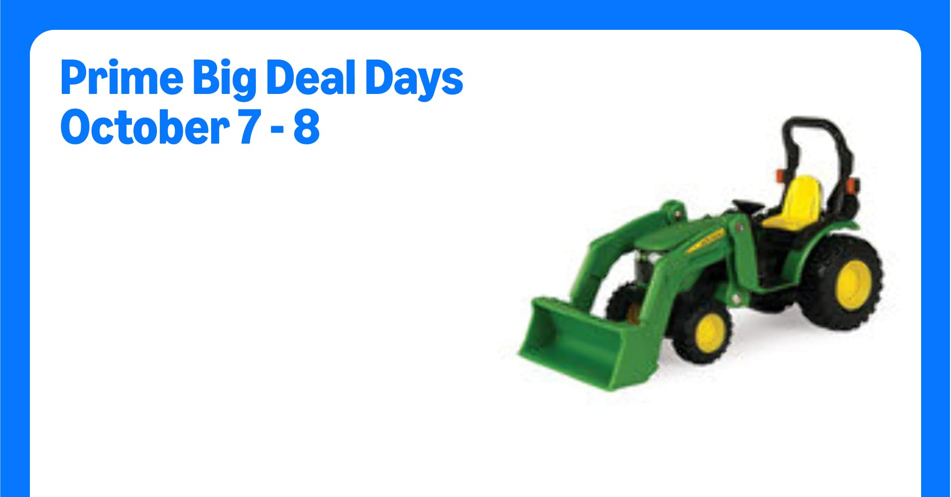 Tomy John Deere Tractor with Loader 1/32 Scale ...