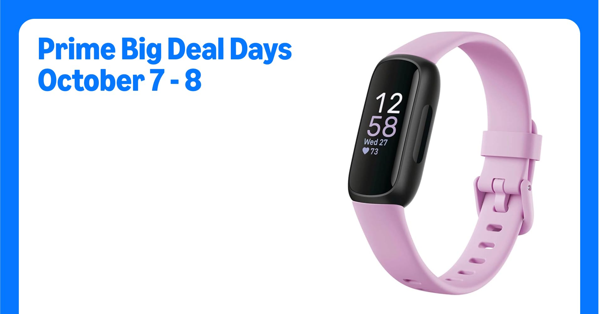 Fitbit Inspire 3 Health &-Fitness-Tracker with Stress Management, Workout Intensity, Sleep Tracking, 24/7 Heart Rate and more, Lilac Bliss/Black, One Size (S & L Bands Included)