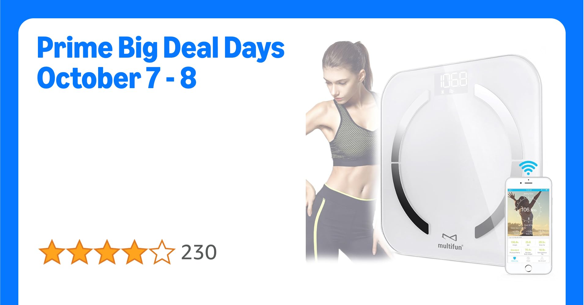 Body Fat Scales, multifun Bluetooth Body Scale with APP for iOS Android Devices, Auto Recognition Body Composition Monitor, Digital Body Fat Weighing Bathroom Scales for Weight Loss Fitness Tracking