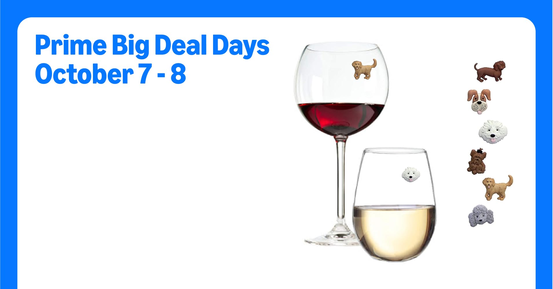 Simply Charmed Dog Wine Charms or Magnetic Glass Markers for ...