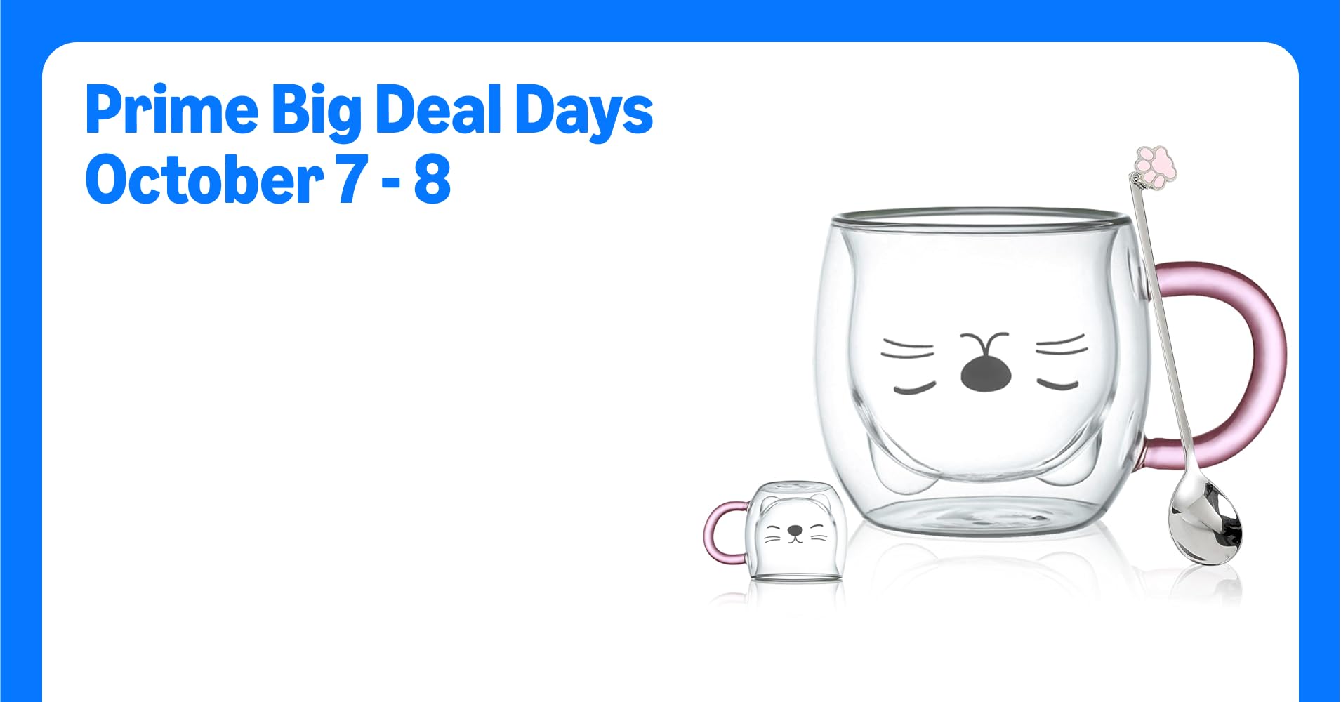 Purple Cat Mug Cute Mugs Glass Double Wall ...