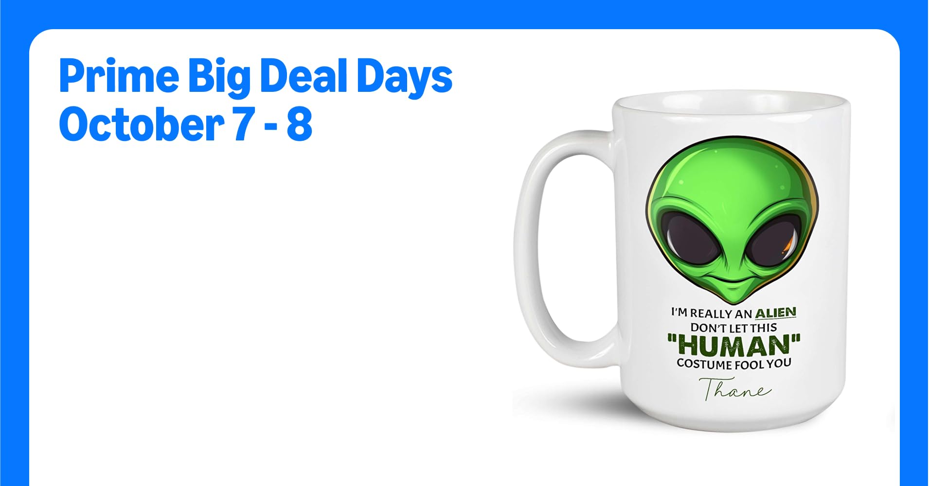 Alien Design White Cups, Space Coffee Mugs ...