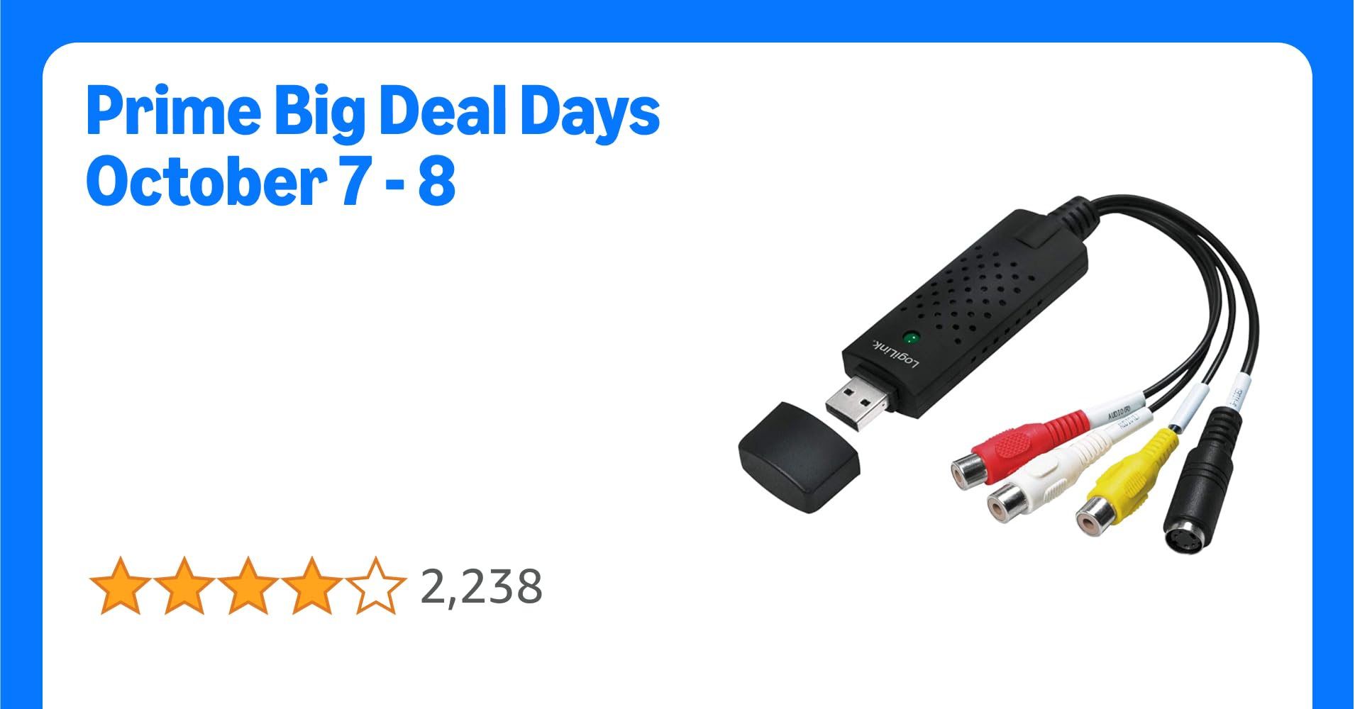 LogiLink VG0001B USB 2.0 Video Adapter with Audio