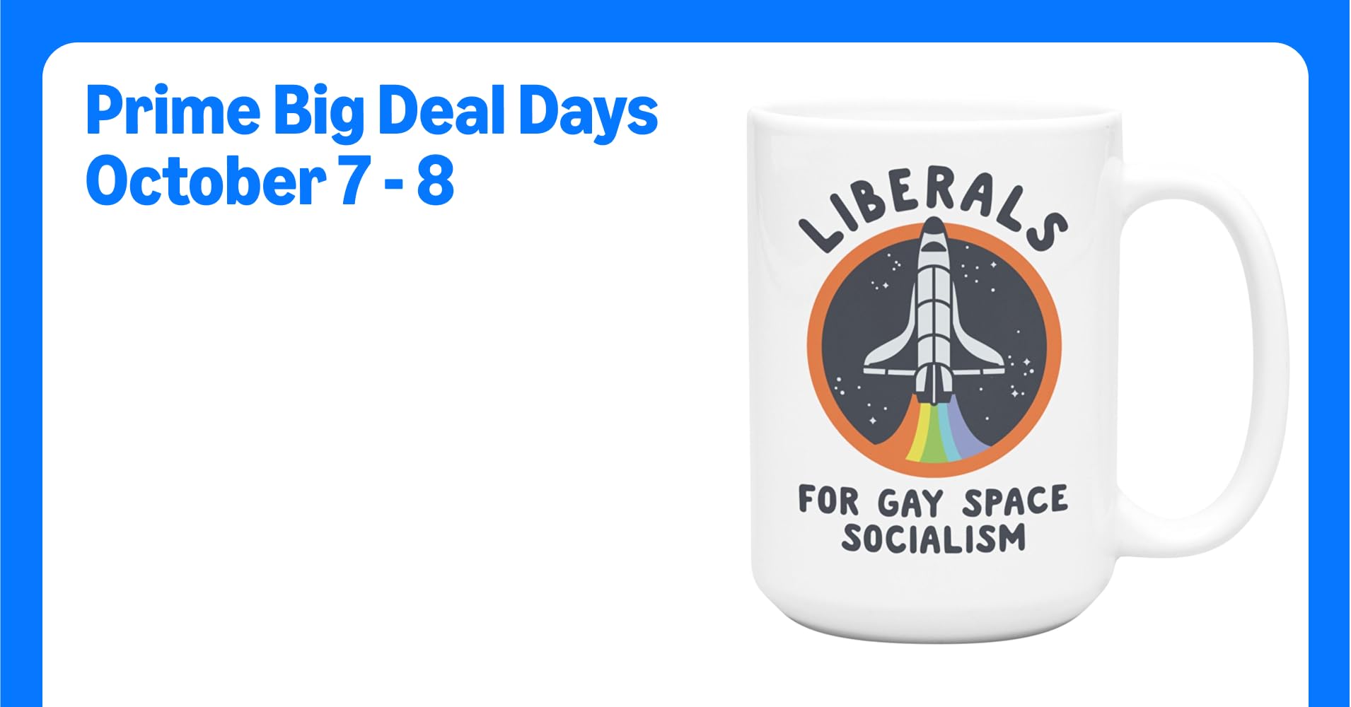 LookHUMAN Rainbow Space Coffee Mug - Funny ...