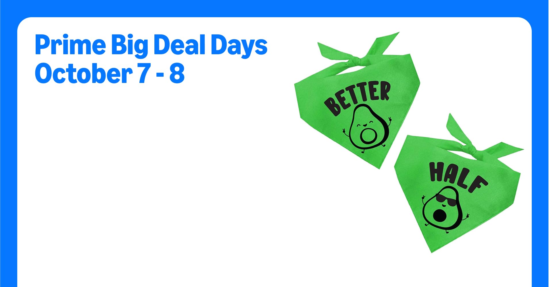 Better Half with Avocado Matching Dog Bandana ...