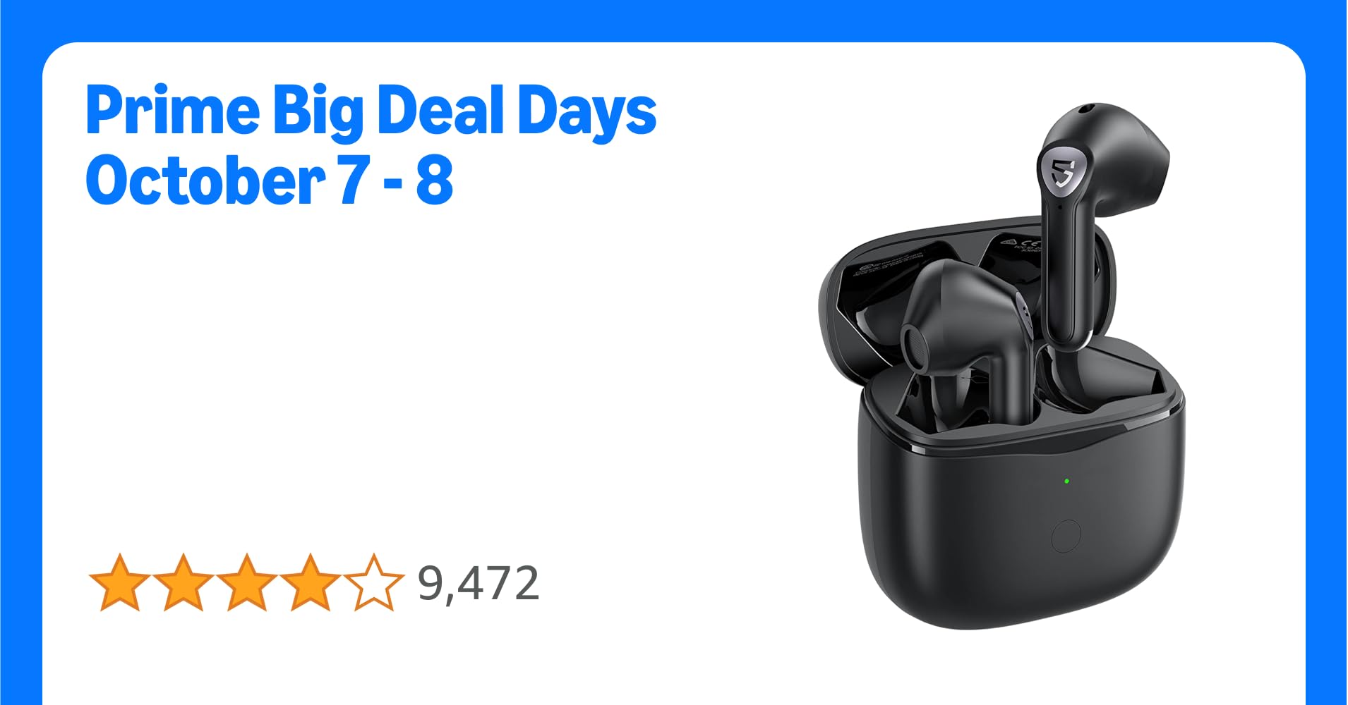 SoundPEATS Air3 Wireless Earbuds Mini Bluetooth V5.2 Earphones with Qualcomm QCC3040 and aptX-Adaptive, 4-Mic and CVC 8.0 Noise Cancellation, TrueWireless Mirroring Tech, in-Ear Detection, Game Mode
