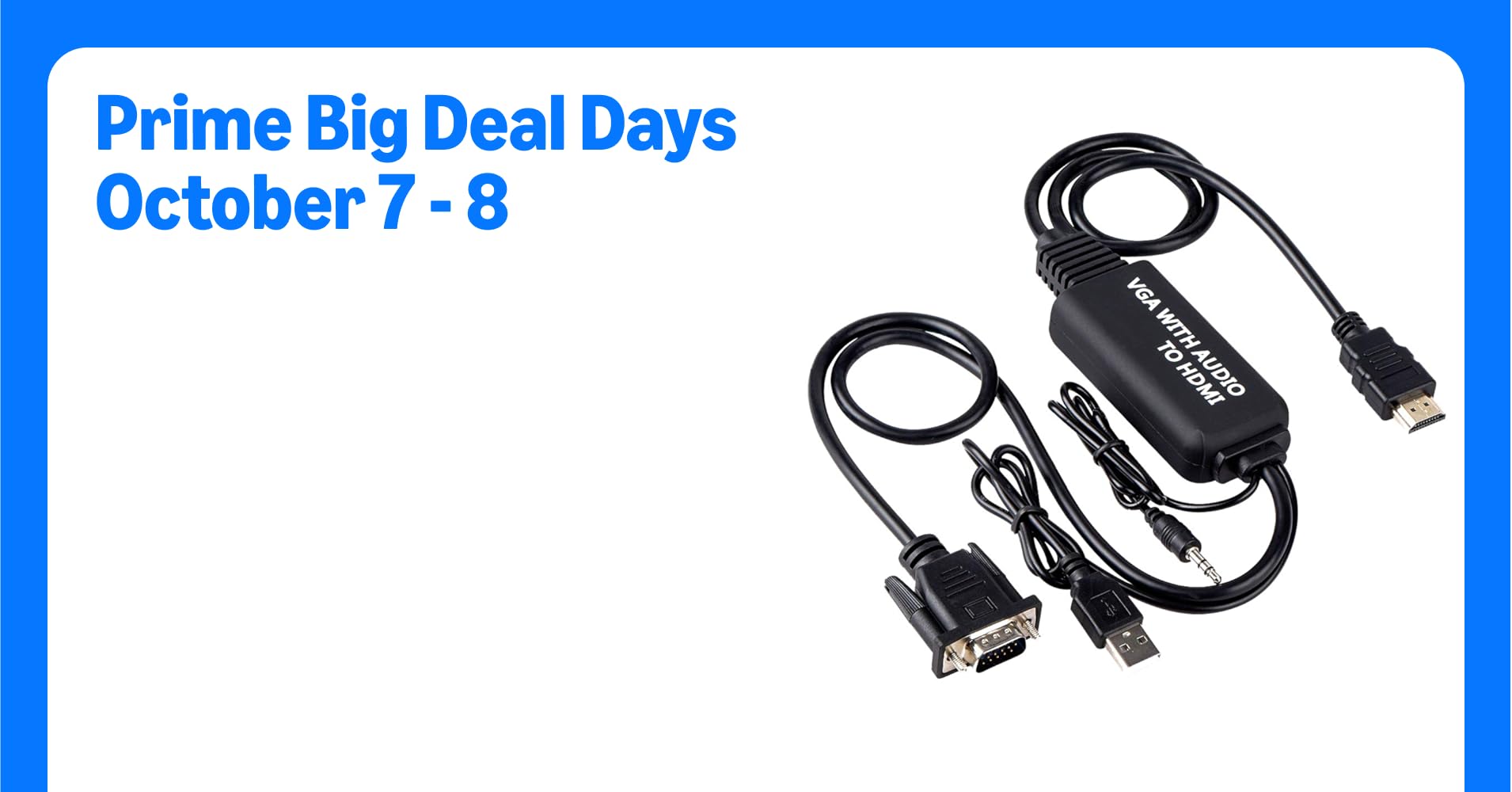 Wonlyus VGA to HDMI Adapter Cable, 4ft with Audio for PC, Laptop to Monitor, Display, HDTV