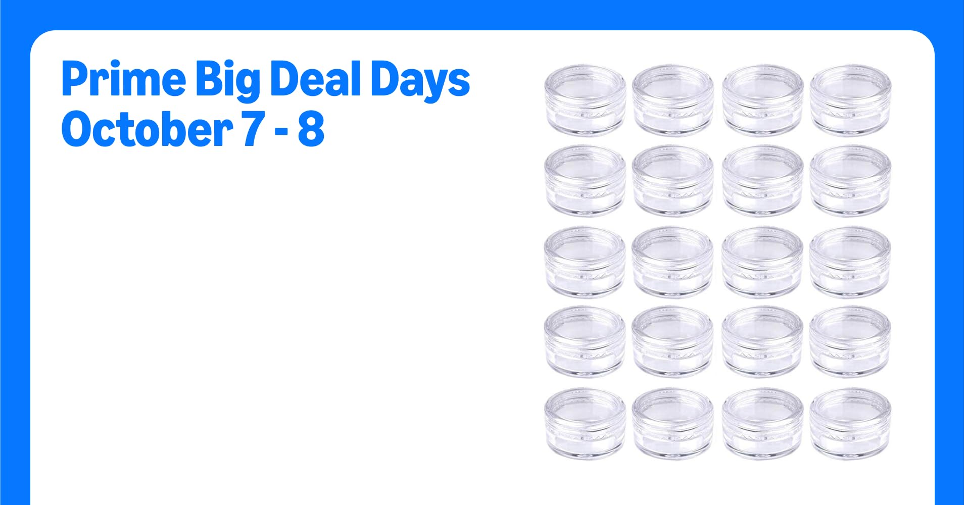 Medsuo 20PCS 5ml Clear Sample Pots Empty Small ...