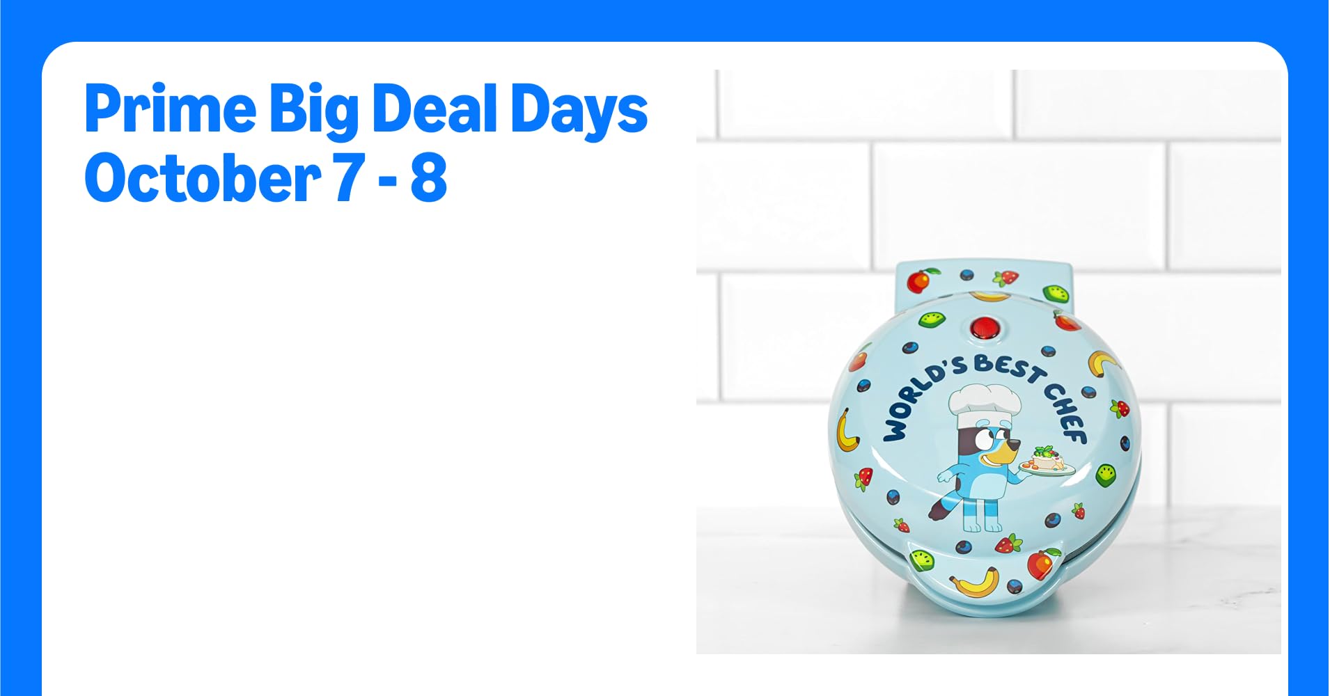 Uncanny Brands Bluey Mini Waffle Maker – Fun ...